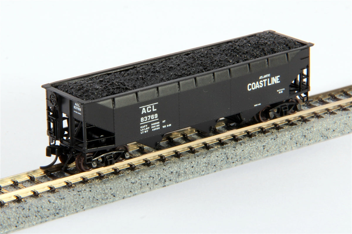 Bluford Shops 73402 N ACL Offset Side 70 Ton 3-Bay Hopper Car (Set of 2)