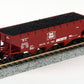 Bluford Shops 73512 N Rock Island 70 Ton Offset Side 3-bay Hopper Car (Set of 2)