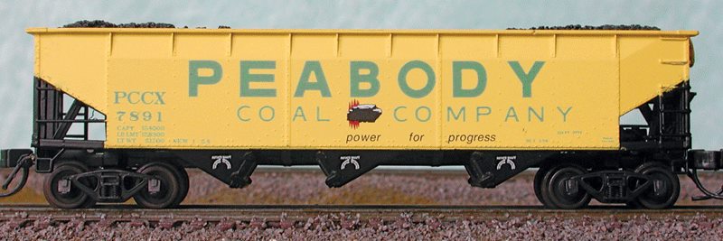 Bluford Shops 73683 N Scale Peabody Hopper Car # 7856