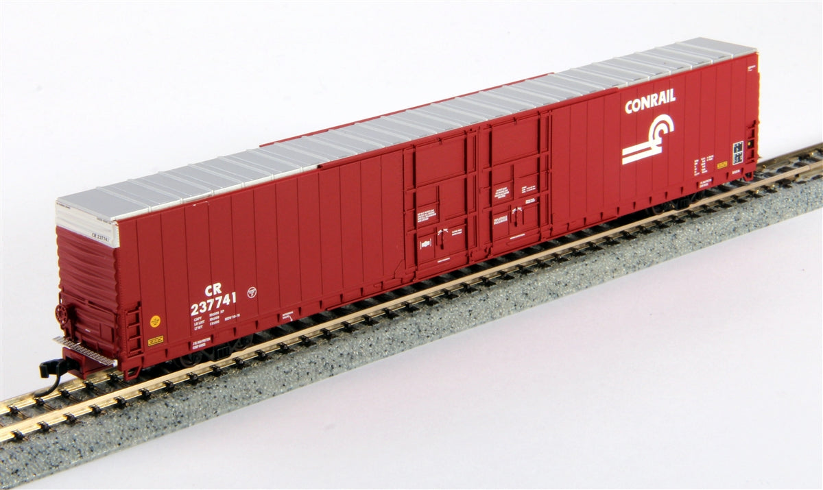 Bluford Shops 86432 N Conrail 86' Double Door Auto Parts Boxcar (Set of 2)