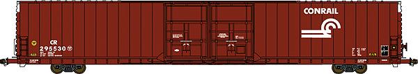 Bluford Shops 86432 N Conrail 86' Double Door Auto Parts Boxcar (Set of 2)