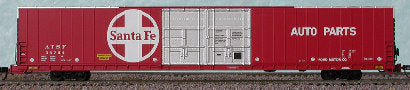 Bluford Shops 86492 N Santa Fe 86' Double Door Auto Parts Boxcar (Set of 2)