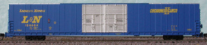 Bluford Shops 86542 N L&N 86' Double Door Auto Parts Boxcar (Set of 2)