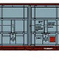 Bluford Shops 86572 N T&P 86' Double Door Auto Parts Boxcar (Set of 2)