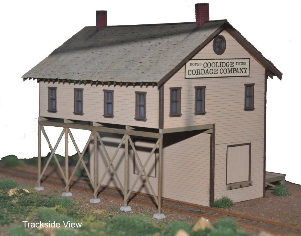 Campbell Scale Models 455 HO Cordage Company Building Craftsman Kit