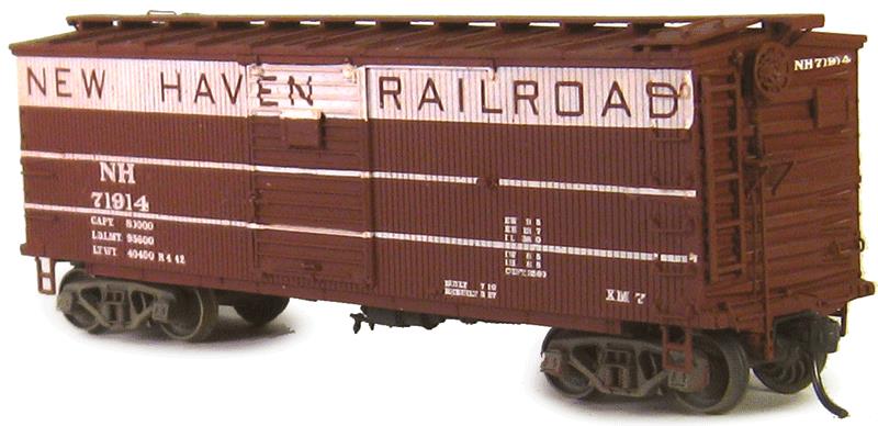 Funaro & Camerlengo 5095 HO New Haven 36' Rebuilt Wood Boxcar Kit #71914