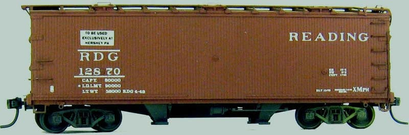 Funaro & Camerlengo 8197 Reading XMph 36' Cocoa Bean Covered Hopper w/dcls