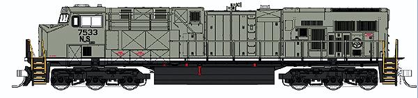 Fox Valley Models 70366 ES44DC Loco NS #7525 Primer