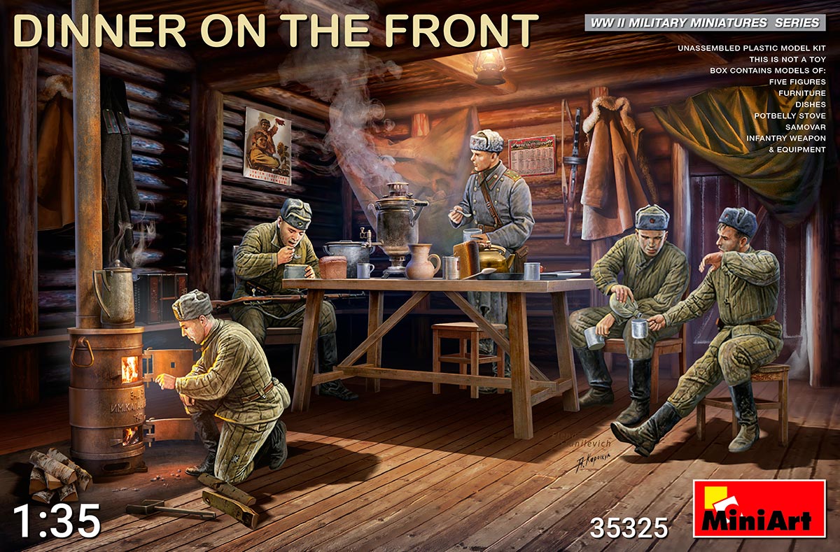 MiniArt 35325 1:35 Dinner on the Front: Soviet Soldiers (Set of 5)