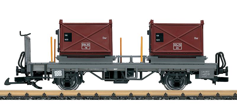 LGB 49140 RhB 2-Car Container Flat Car Set