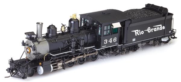 Blackstone Models 310210S HOn3 DRGW C-19 2-8-0 Steam Locomotive w/Sound/DCC #346