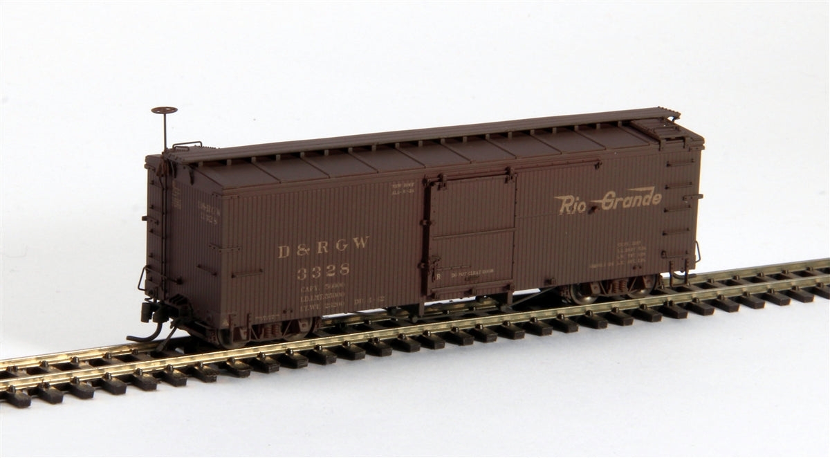 Blackstone Models 340132W HOn3 DRGW 3000 Series 30' Weathered Boxcar #3587