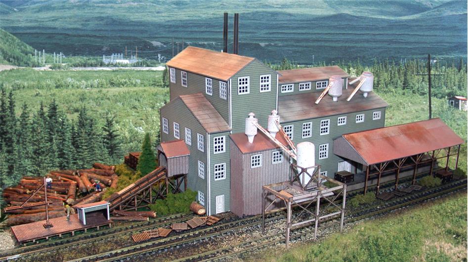 The N Scale Architect 10004 N Long Valley Lumber Mill Kit