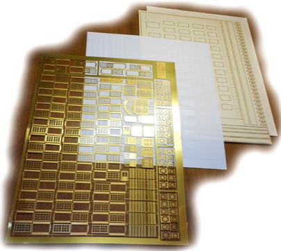 The N Scale Architect 50066 HO Wall Panel System Starter Set Kit - Modern Brick