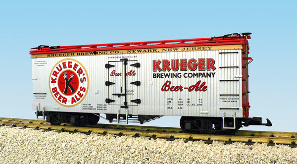 USA Trains R16368 G Krueger Brewing Co. Wood Ice Reefer
