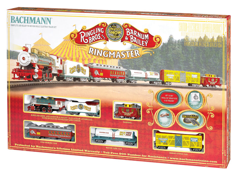Bachmann 00714 Ringling Bros. Ringmaster Circus HO Gauge Steam Starter Train Set