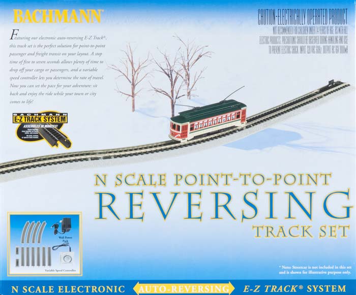 Bachmann 44847 N Nickel Silver Auto-Reversing System E-Z Track Expansion Pack