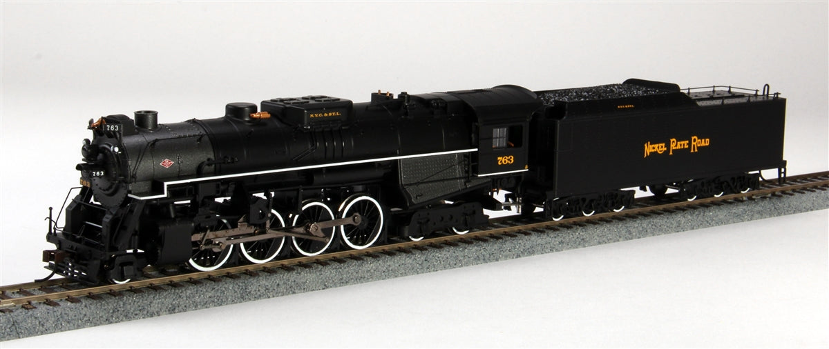 Bachmann 50907 HO Nickel Plate 2-8-4 Berkshire Tender w/DCC Steam Loco #763