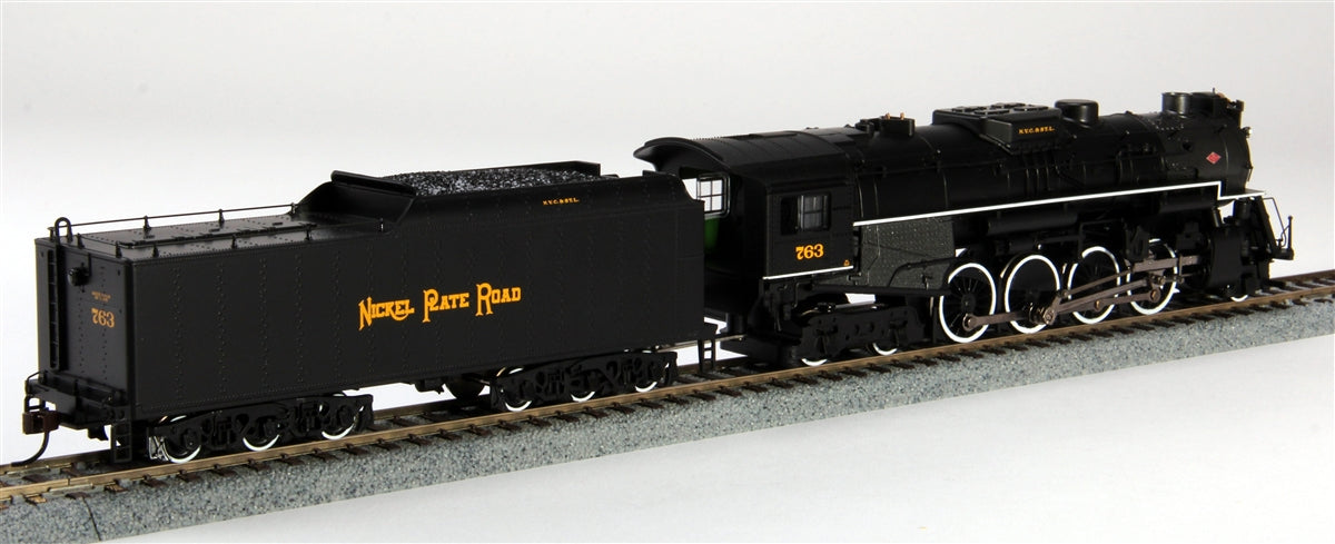 Bachmann 50907 HO Nickel Plate 2-8-4 Berkshire Tender w/DCC Steam Loco #763