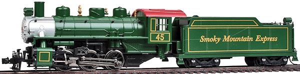 Bachmann 52001 HO Smoky Mountain 0-6-0 w/Short Haul Tender w/DCC & Smoke #45