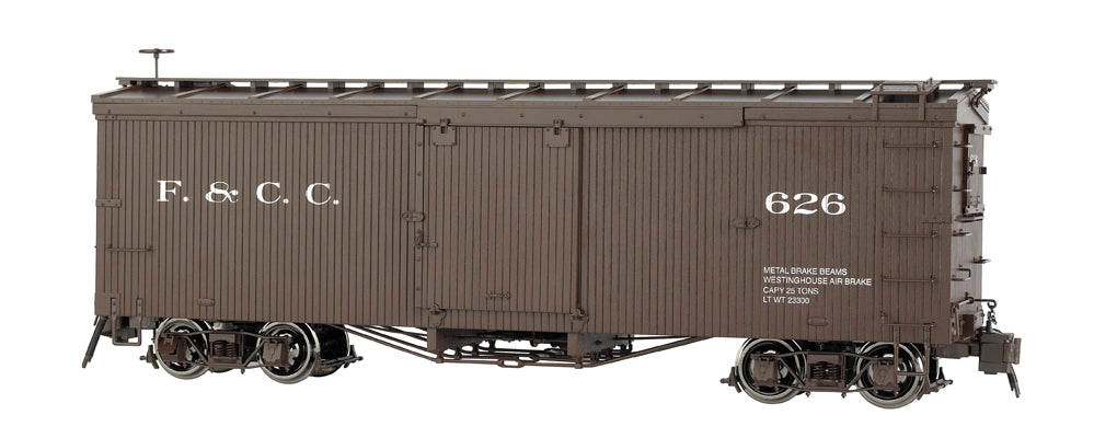 Bachmann 88697 G Florence & Crip Double-Sheathed Wood Boxcar w/Murphy Roof