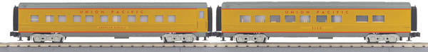 MTH 30-67736 O Union Pacific 60' Streamlined ABS Sleeper/Diner Cars (Set of 2)