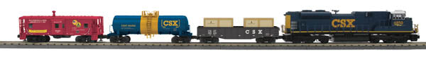 MTH 30-4224-1 CSX RailKing SD70ACe O Gauge Diesel Freight Train Set w/PS 3.0