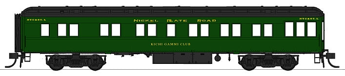Con-Cor 94420 HO Nickel Plate Road Heavyweight 65' Branchline Solarium