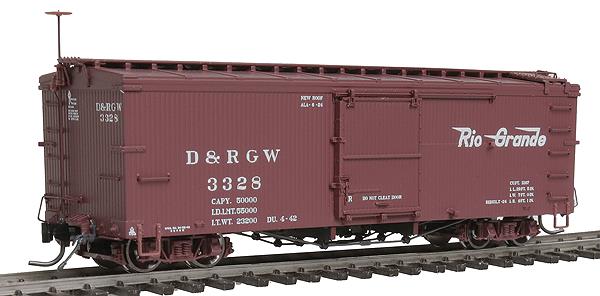 Blackstone Models 340130 HOn3 DRGW 3000 Series 30' Boxcar #3328