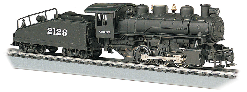 Bachmann 50604 HO Santa Fe USRA 0-6-0 Switcher w/Slope-Back Tender #2128 (Black)