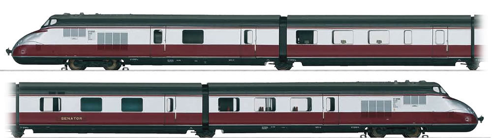 Marklin 39101 German Railroad Senator Class VT 10.5 HO Gauge Diesel Train Set