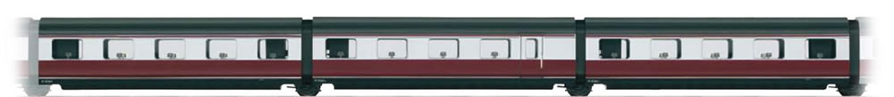 Marklin 41101 HO German Federal Railroad DB Passenger 3-Car Add-On Set