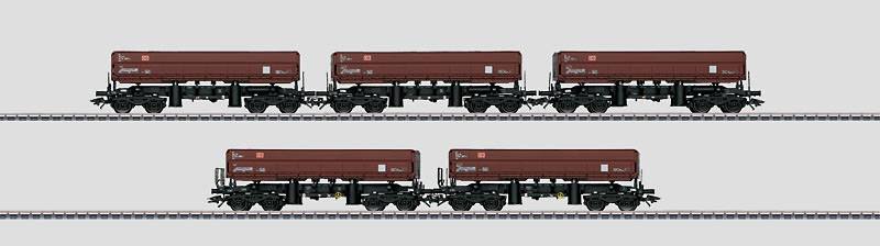 Marklin 48454 HO German Railroad DB AG Type Fas 126 Open-Side Dump Car