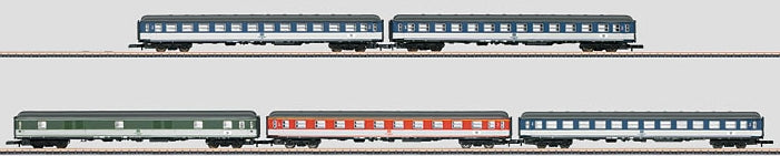 Marklin 87401 Z German Federal Railroad DB Pop Passenger Set (Set of 5)