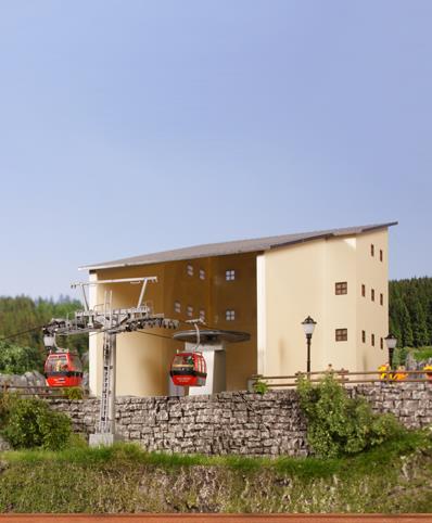 Brawa 6343 HO Hahnenkamm Cable Railway Structure Set Kit
