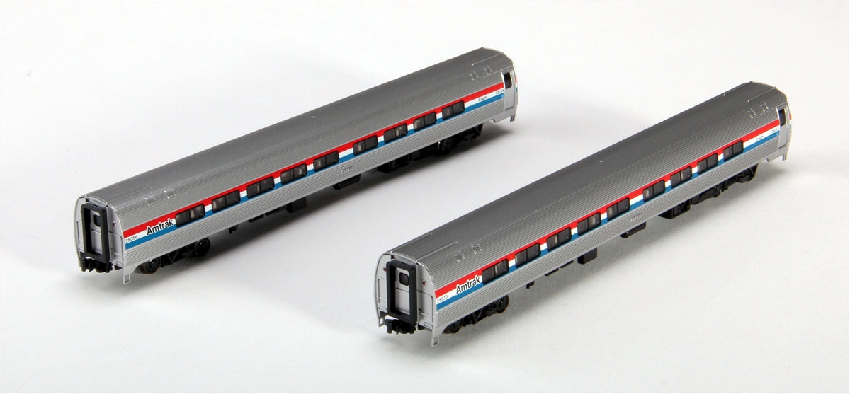 Kato 106-6291 N Amtrak Phase III Amfleet Coach Cars (Set of 2)