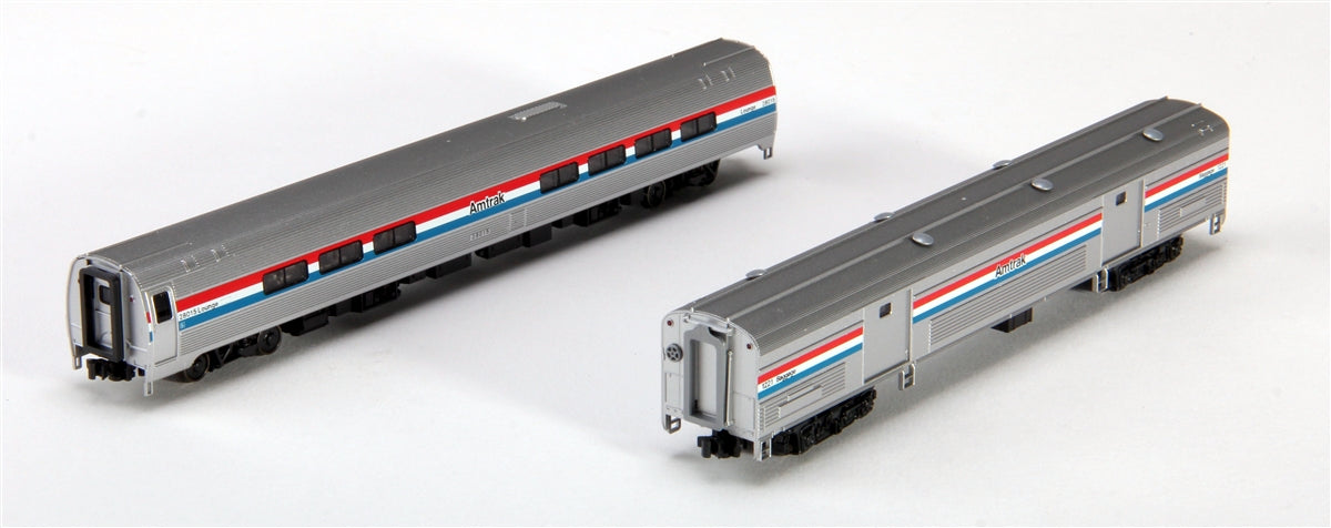 Kato 106-6292 N Amtrak Phase lll Amfleet Baggage & Cafe Car (Set of 2)