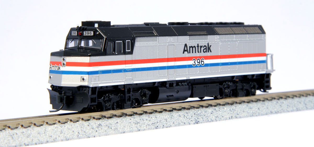 Kato 176-9007 N Scale Amtrak F40PH Diesel #396 - Phase III w/Ditch Lights