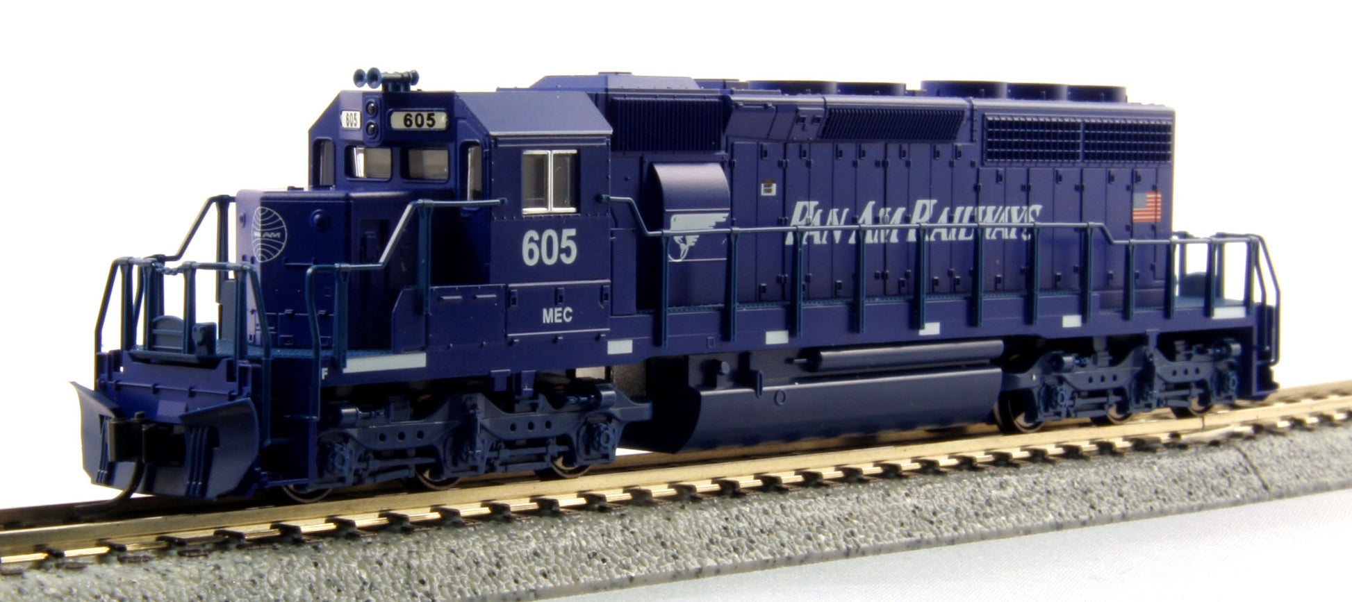 Kato 176-4816 N SD40-2 Early w/DB Pan Am Railway #605