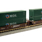 Kato 106-6153 N BNSF Gunderson MAXI-I Double Stack 5-Car Set