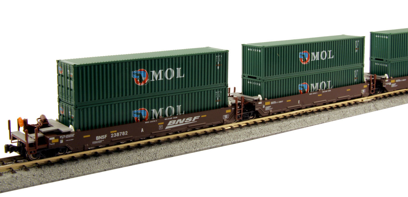Kato 106-6153 N BNSF Gunderson MAXI-I Double Stack 5-Car Set