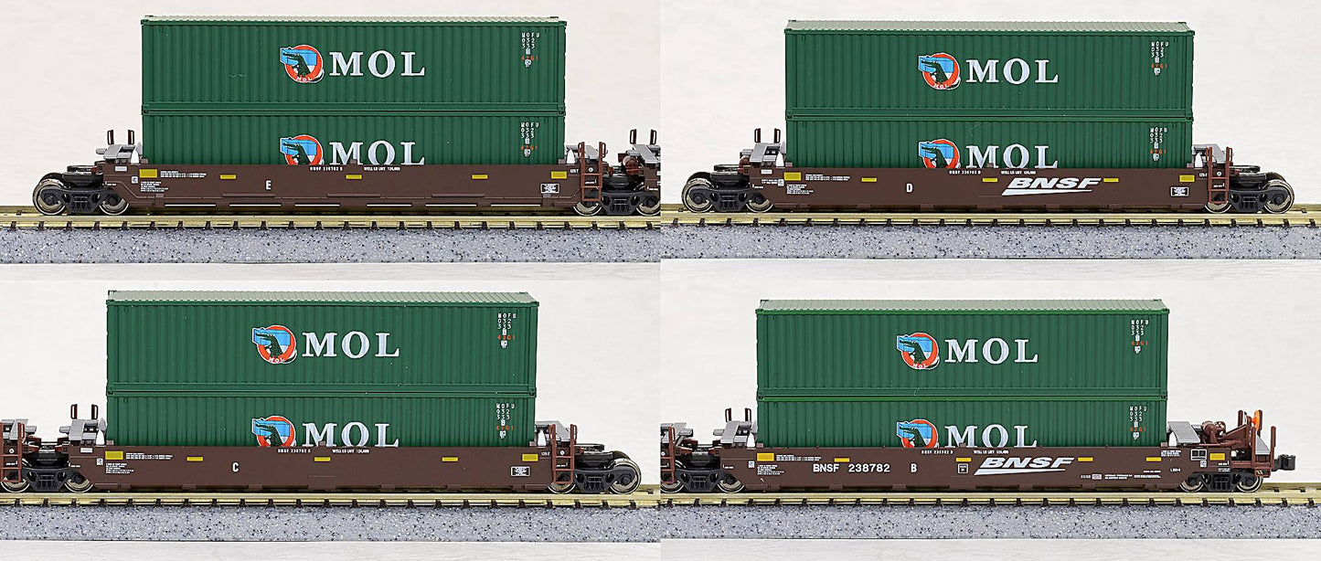 Kato 106-6153 N BNSF Gunderson MAXI-I Double Stack 5-Car Set