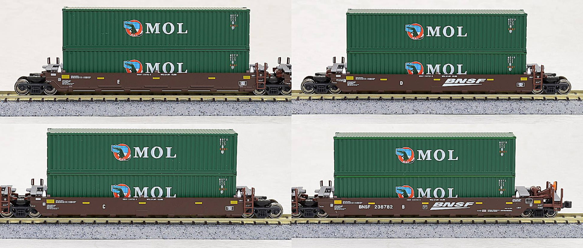 Kato 106-6153 N BNSF Gunderson MAXI-I Double Stack 5-Car Set