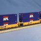 Kato 106-6142 N TTX 5-Unit Stack Car w/APL Containers