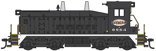 Walthers 920-80156 N New York Central EMD SW9/1200 DC PROTO NTM White Logo #8964