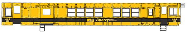 Walthers 932-60752 HO Sperry Rail Service 58' Sperry Rail Detector Car DC #138