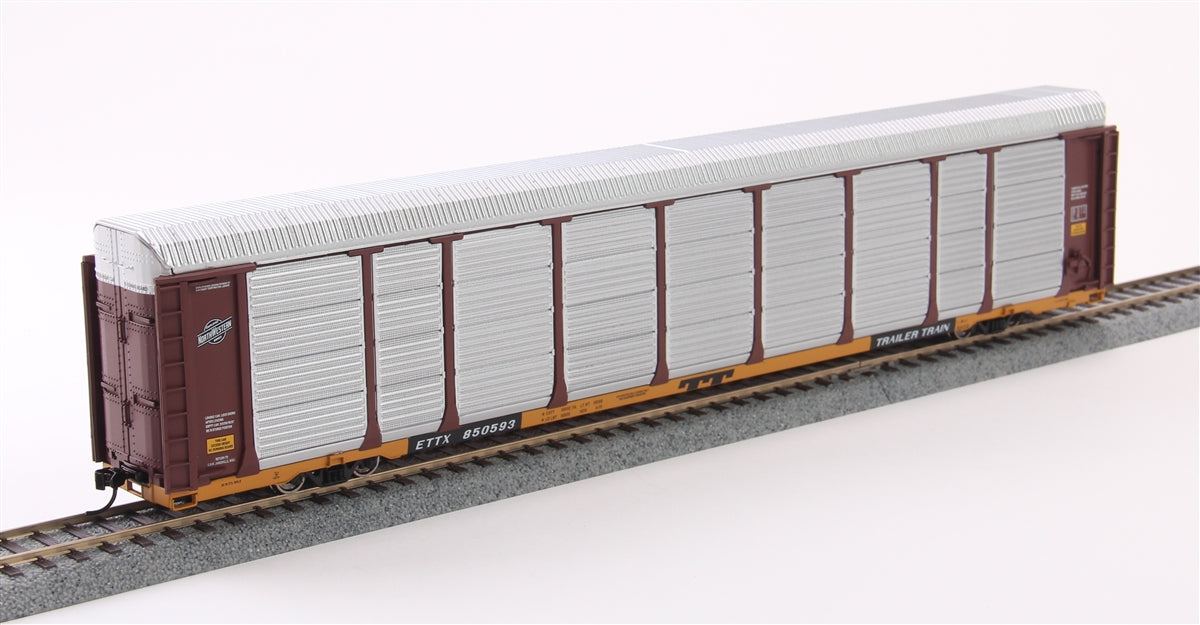 Walthers HO Chicago & NW 89' Thrall Enclosed Tri-Level Auto Carrier - RTR