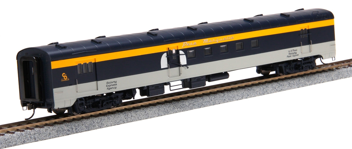 Walthers 920-9360 HO C&O Pere Marquette 85' PS RPO-Baggage Car #50