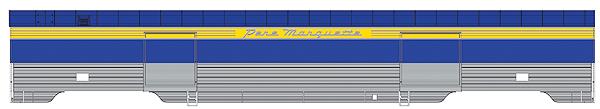 Walthers 920-9361 HO C&O Pere Marquette 85' Pullman-Standard Baggage Car