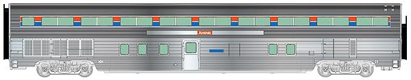 Walthers 920-14301 HO Amtrak 85' Budd Hi-Level 68-Seat Step-Down Coach